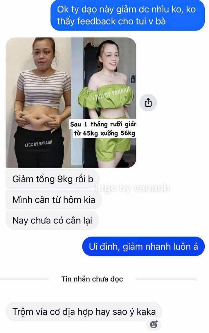 Kết quả giảm cân học viên 3